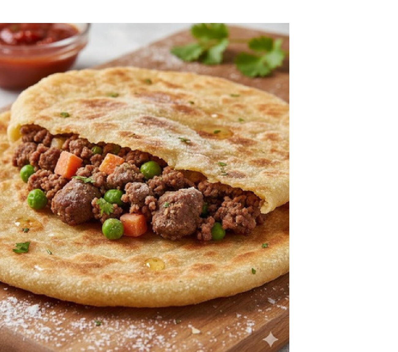Meat/Tuna/Chicken Stuffed Paratha